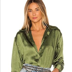 Lovers + Friends Salina Top in Olive Green